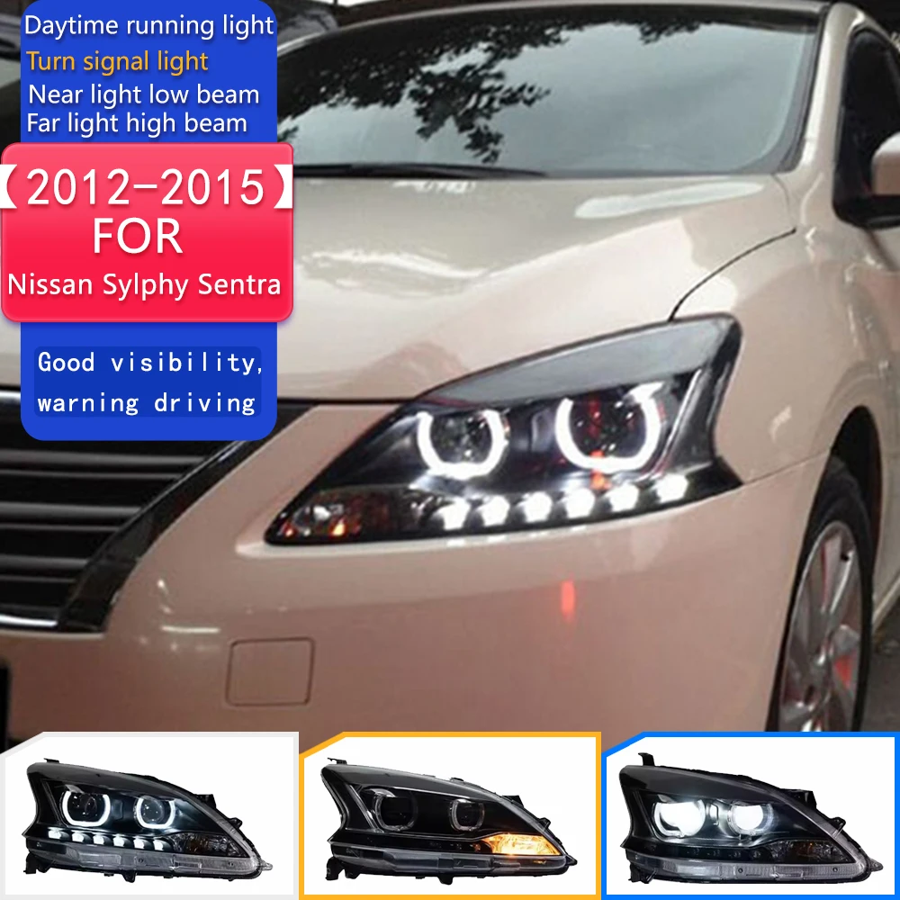 Car Styling Headlights for Nissan Sylphy Sentra LED Headlight 2012-2015 DRL Hid Option Head Lamp Angel Eye Beam Accessories
Car Styling Headlights for Nissan Sylphy Sentra LED Headlight 2012-2015 DRL Hid Option Head Lamp Angel Eye Beam Accessories
