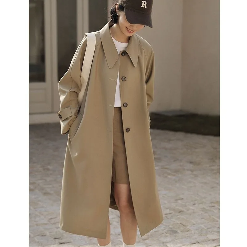 Trench Coat Women's New Spring Autumn British Style Design in 2026, High-end Sense Loose and Casual Medium and Long Autumn Coat
Trench Coat Women's New Spring Autumn British Style Design in 2026, High-end Sense Loose and Casual Medium and Long Autumn Coat