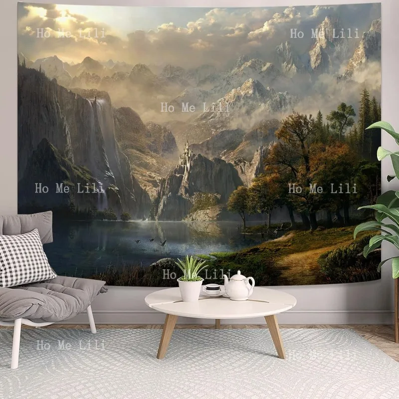 Kampdream Fantasy World Mountain Forest Lake Landscape Wall Tapestries Wilderness Sunshine Nature Waterfall Tapestry
Kampdream Fantasy World Mountain Forest Lake Landscape Wall Tapestries Wilderness Sunshine Nature Waterfall Tapestry