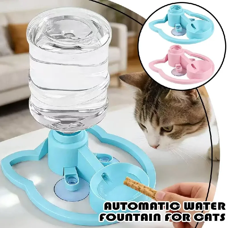 No-Electric Gravity Cat Water Fountain, No Filter Automatic Pet Water Dispenser, Leak-Proof Water Bowl for Cats & Small Dogs
No-Electric Gravity Cat Water Fountain, No Filter Automatic Pet Water Dispenser, Leak-Proof Water Bowl for Cats & Small Dogs