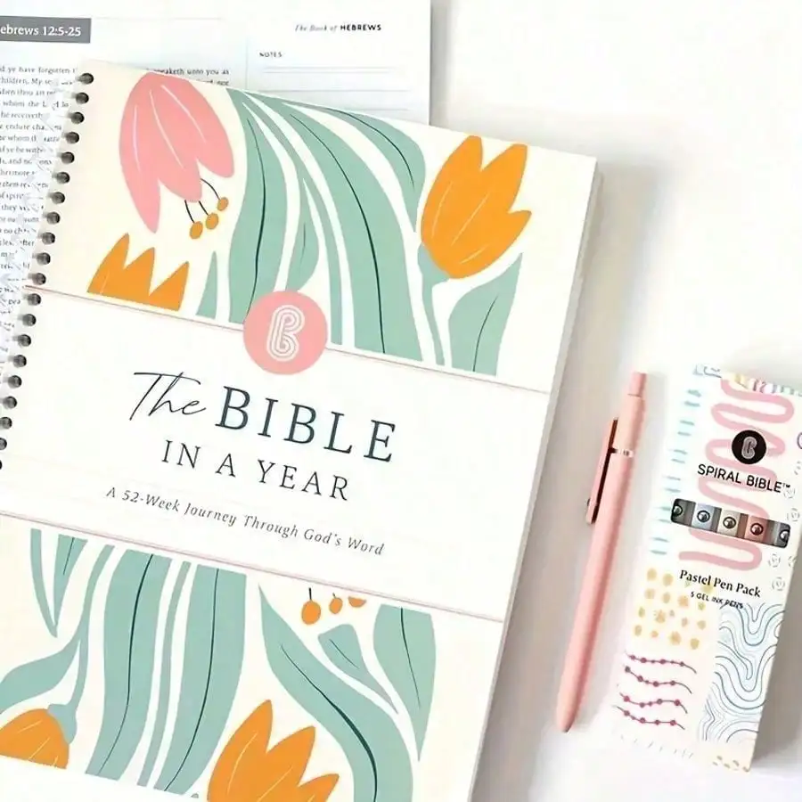 52 Week Bible Workshop Guide: One Year Bible - Daily Workshop Plan With Verses, Reflection Questions, And Prayer Prompts For Women, Spiral Bound Journal, Bible Seminar Book, Inspiration Cover Art
52 Week Bible Workshop Guide: One Year Bible - Daily Workshop Plan With Verses, Reflection Questions, And Prayer Prompts For Women, Spiral Bound Journal, Bible Seminar Book, Inspiration Cover Art