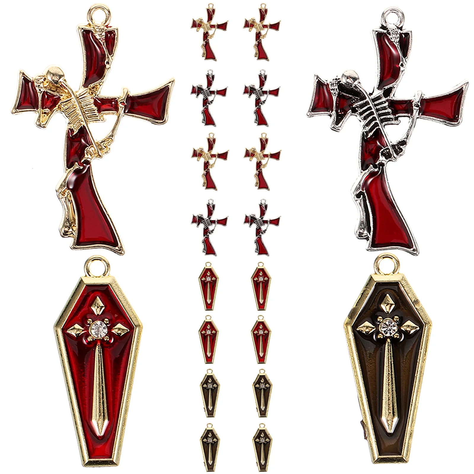 1Set Jewelry Making Charms Coffin Cross Alloy Pendants DIY Earrings Bracelets Necklace Accessories Decorative Coffin Charms
1Set Jewelry Making Charms Coffin Cross Alloy Pendants DIY Earrings Bracelets Necklace Accessories Decorative Coffin Charms