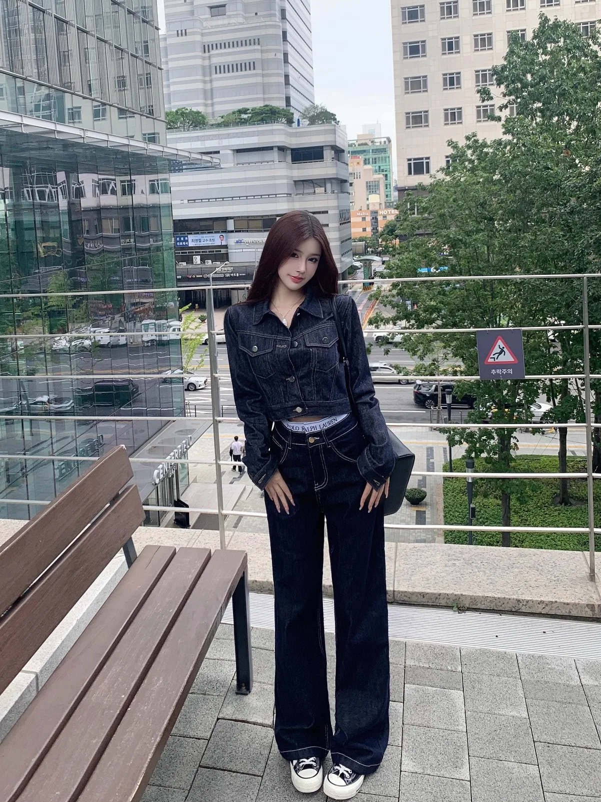 Luna 020 New Autumn ort Denim Jaet Women's Faion Design Sense Outerwear Girl's Sle Long Sve Button Closure Coat
Luna 020 New Autumn ort Denim Jaet Women's Faion Design Sense Outerwear Girl's Sle Long Sve Button Closure Coat