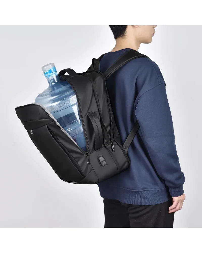 Black Laptop Backpack 15.6 Inch Notebook Bag With USB Port Water Resistant Oxford Cloth Shockproof Business Rucksack For Men
Black Laptop Backpack 15.6 Inch Notebook Bag With USB Port Water Resistant Oxford Cloth Shockproof Business Rucksack For Men