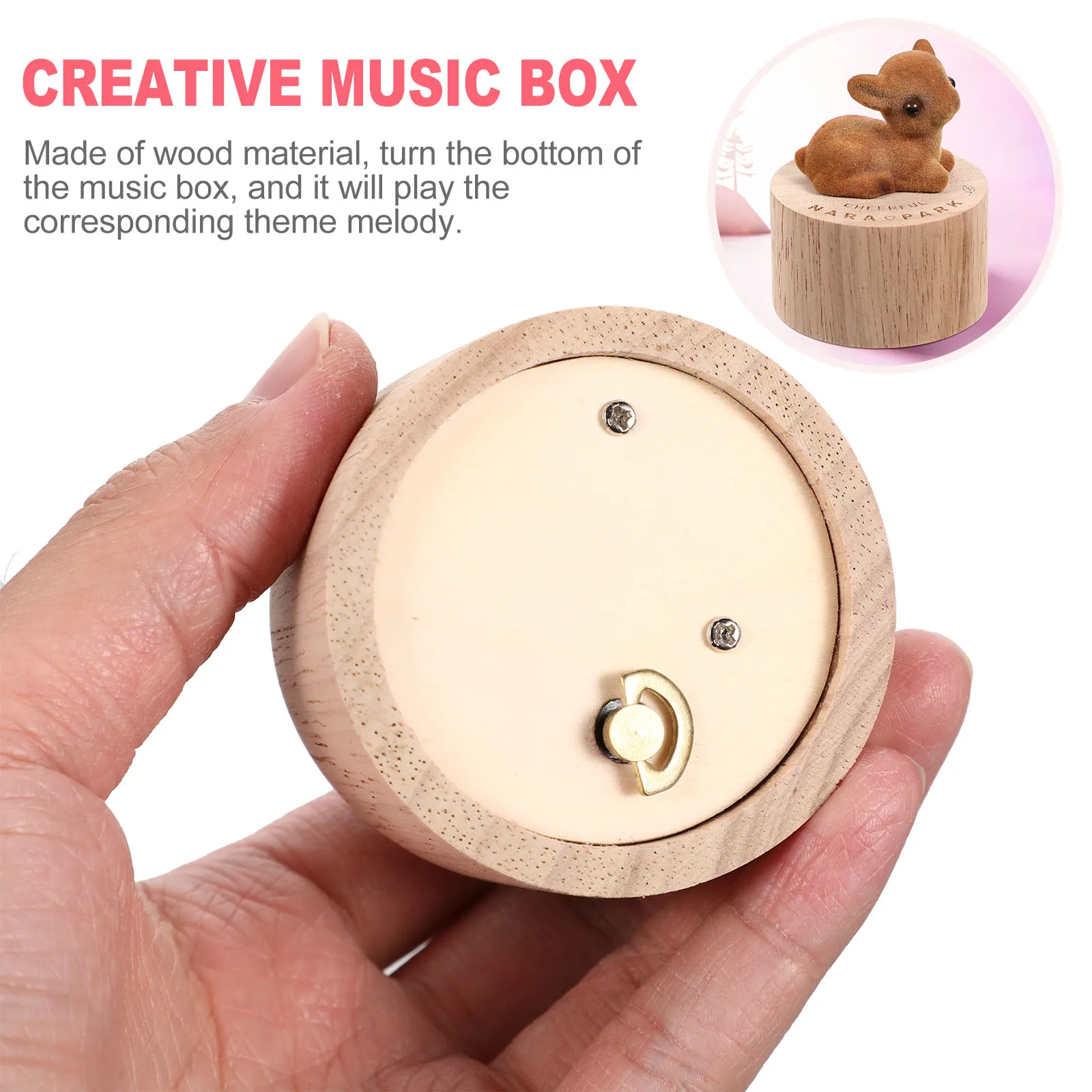 Wooden Music Box Lovely Deer Design Clear Melody Birthday Gift Idea Wedding Present Christmas Decor Animal Model Toy H crafted 
Wooden Music Box Lovely Deer Design Clear Melody Birthday Gift Idea Wedding Present Christmas Decor Animal Model Toy H crafted