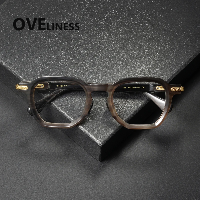2027 Acetate Titanium Glasses Frame Women New Brand Design Vintage Retro square Eyeglasses frame Men Japanese Spectacles Eyewear
2027 Acetate Titanium Glasses Frame Women New Brand Design Vintage Retro square Eyeglasses frame Men Japanese Spectacles Eyewear