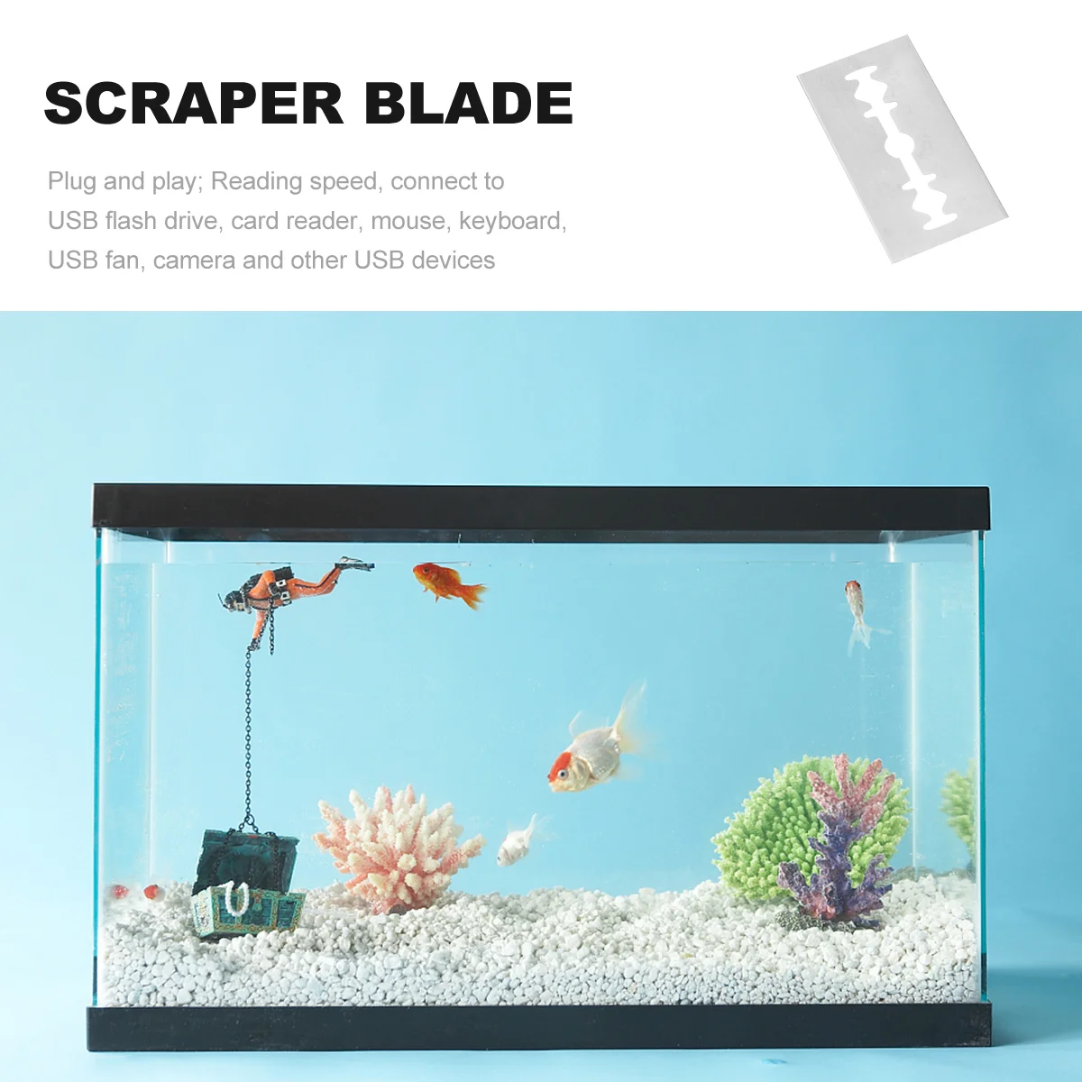 10pcs Aquarium Cleaning Razor Stainless Steel Remove without Getting Hands Wet Suitable for Glass Aquarium
10pcs Aquarium Cleaning Razor Stainless Steel Remove without Getting Hands Wet Suitable for Glass Aquarium