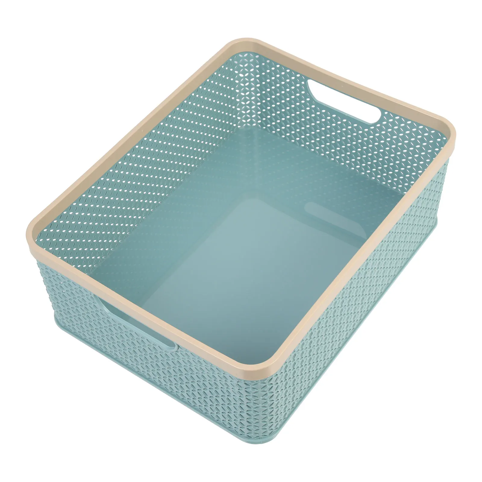 Plastic Storage Basket Safe Wear Resistance Large Space Hold Items Convenient Graceful Design Household Decor White
Plastic Storage Basket Safe Wear Resistance Large Space Hold Items Convenient Graceful Design Household Decor White