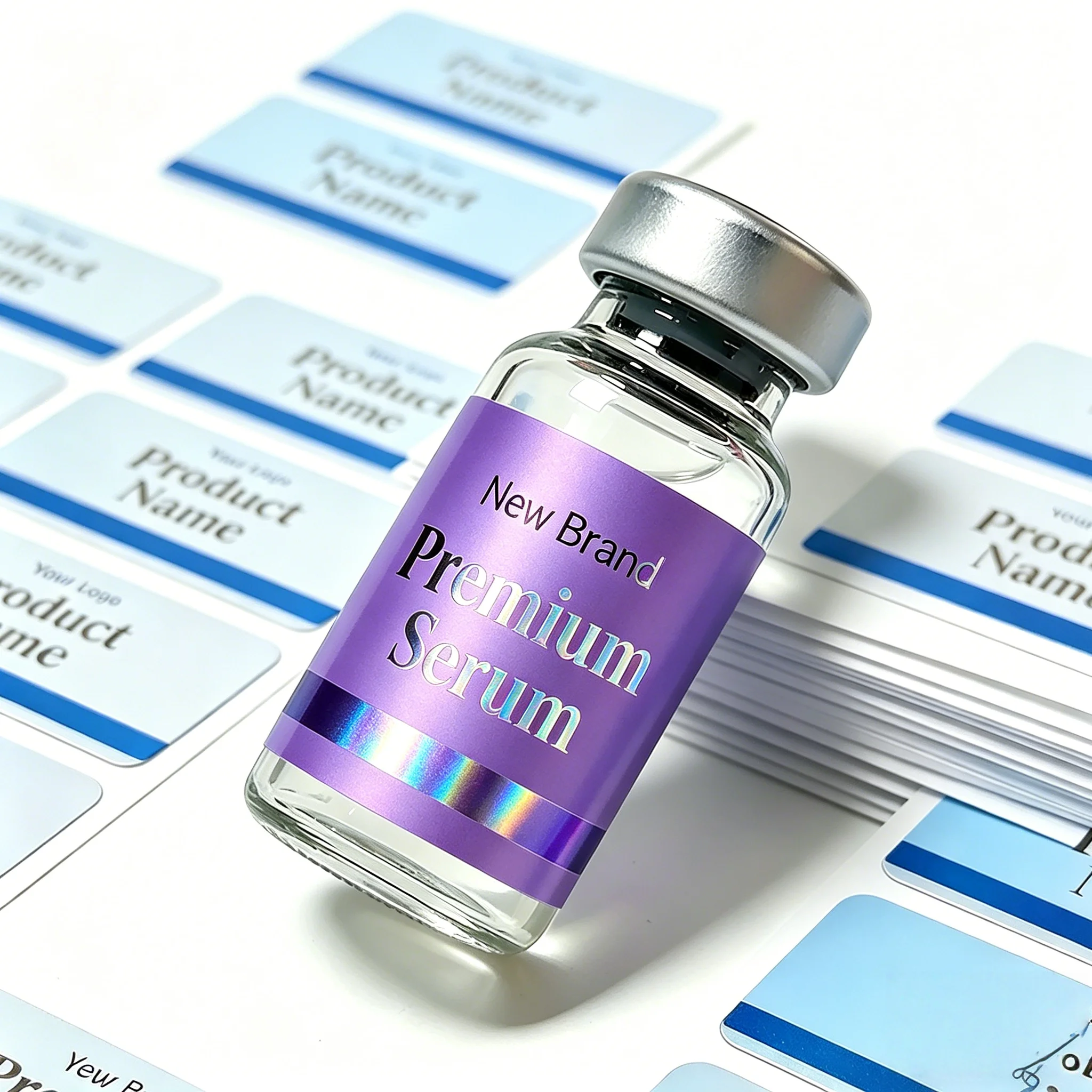 Luxury Silver Foil Adhesive Labels,Premium Vinyl Stickers,3ml/5ml/10ml Vial Wraps for Beauty Fitness Products
Luxury Silver Foil Adhesive Labels,Premium Vinyl Stickers,3ml/5ml/10ml Vial Wraps for Beauty Fitness Products