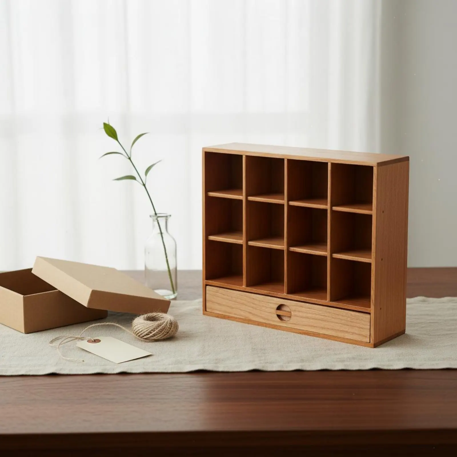 12compartment Display Cabinet with Drawer Sturdy Wood 1/6 Scale Doll Furniture Tiny Wooden Collectible Shelf Realistic Texture
12compartment Display Cabinet with Drawer Sturdy Wood 1/6 Scale Doll Furniture Tiny Wooden Collectible Shelf Realistic Texture