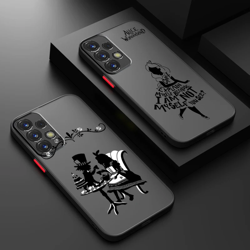 Disney Alice Cartoon Cool Frosted Translucent For Samsung Note 20 A35 A03 A54 A31 A22 A34 A14 A24 A04 A55 5G Funda Phone Case 
Disney Alice Cartoon Cool Frosted Translucent For Samsung Note 20 A35 A03 A54 A31 A22 A34 A14 A24 A04 A55 5G Funda Phone Case
