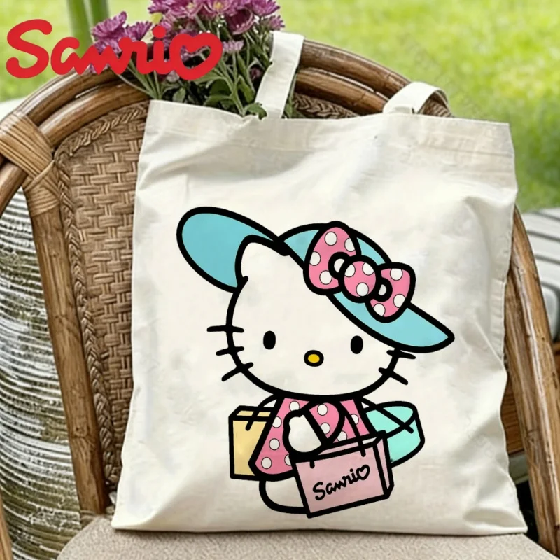 1PC Kawaii Sanrio Hello Kitty Shopping Print Canvas Tote Bag Eco Reusable Shoulder Shopper
1PC Kawaii Sanrio Hello Kitty Shopping Print Canvas Tote Bag Eco Reusable Shoulder Shopper