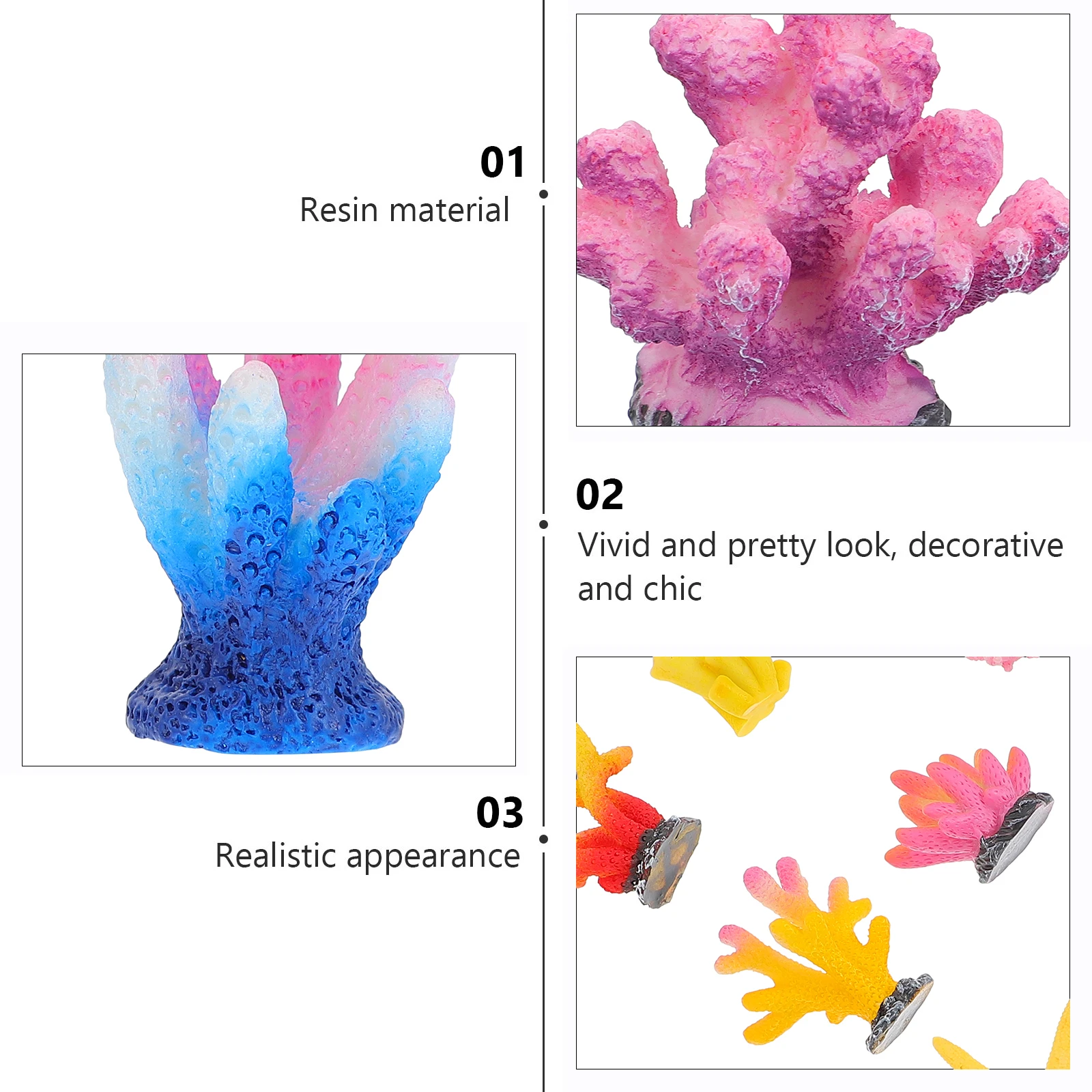 12Pcs Aquatic Coral Simulation Resin Fish Tank Decoration Aquarium Ornament Lifelike Natural Fish Tank Decor Home Office Use
12Pcs Aquatic Coral Simulation Resin Fish Tank Decoration Aquarium Ornament Lifelike Natural Fish Tank Decor Home Office Use