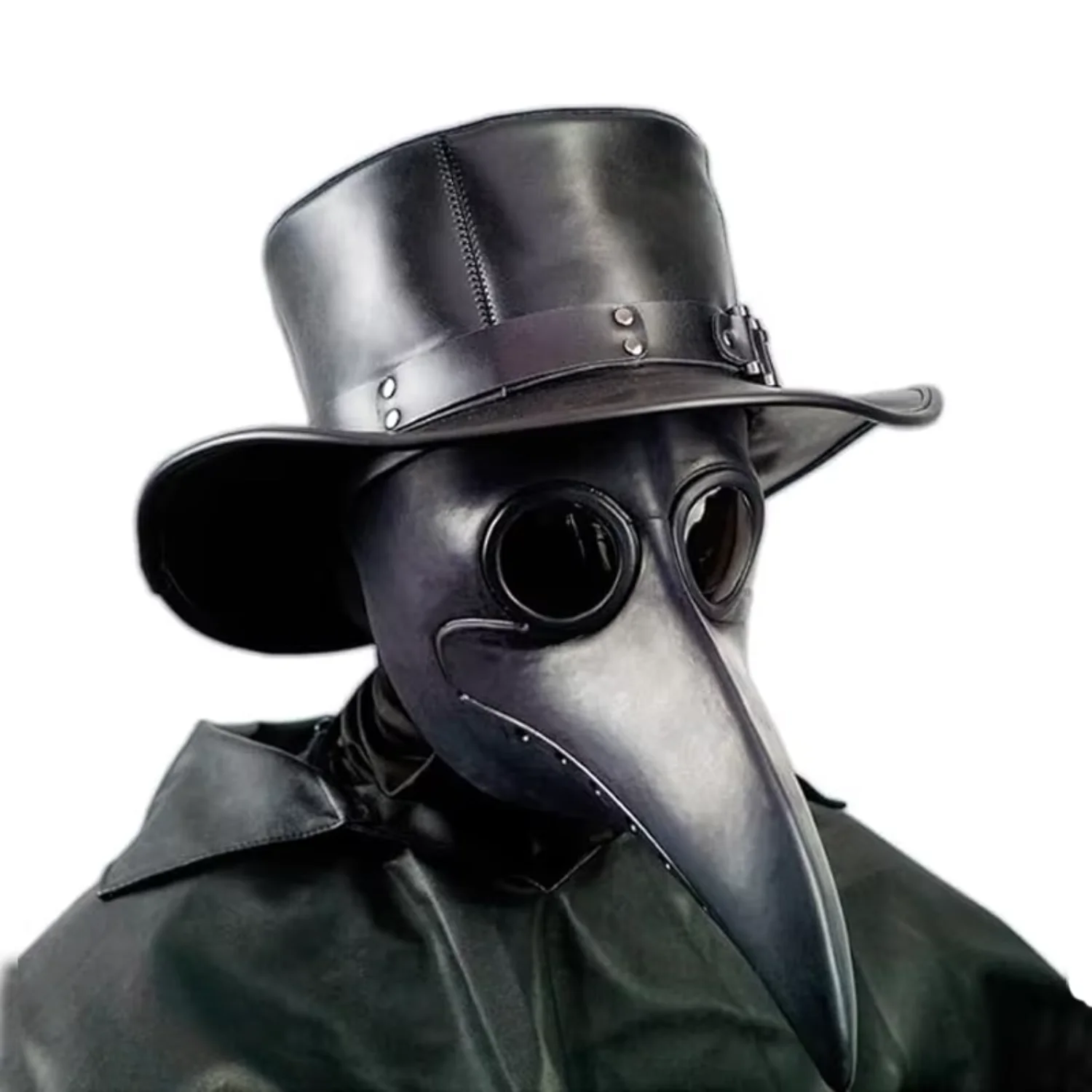 Plague Doctor Mask Black Long Nose Bird Beak Steampunk Halloween Costume Props Mask Gas Costume Mask for Kid and Adult
Plague Doctor Mask Black Long Nose Bird Beak Steampunk Halloween Costume Props Mask Gas Costume Mask for Kid and Adult