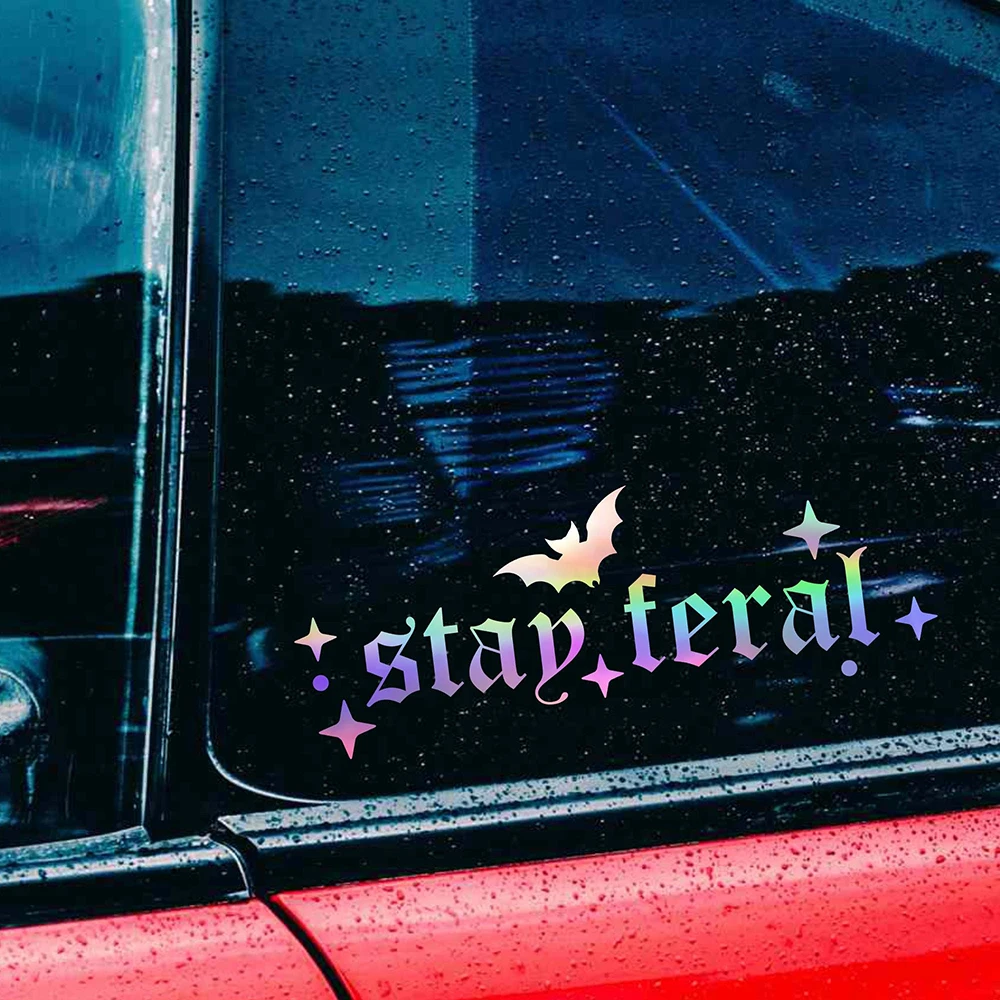 Stay Feral Car Vinyl Decals Bumper Windows Styling Spooky Gothic Stickers Decoration Tuning Accessories
Stay Feral Car Vinyl Decals Bumper Windows Styling Spooky Gothic Stickers Decoration Tuning Accessories