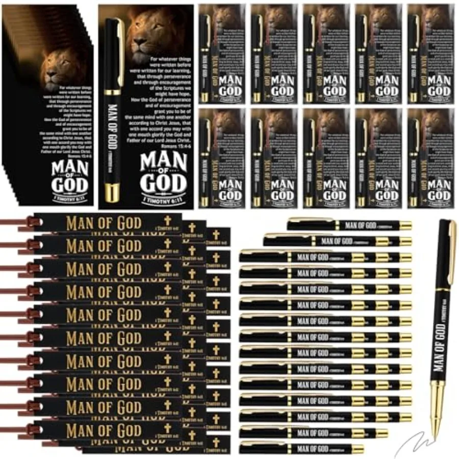 Man of God Gift Christian Gifts for Men Bulk Bible Verse Pens Leather Bookmarks Religious Cards Appreciation Gifts for Men Dad
Man of God Gift Christian Gifts for Men Bulk Bible Verse Pens Leather Bookmarks Religious Cards Appreciation Gifts for Men Dad
