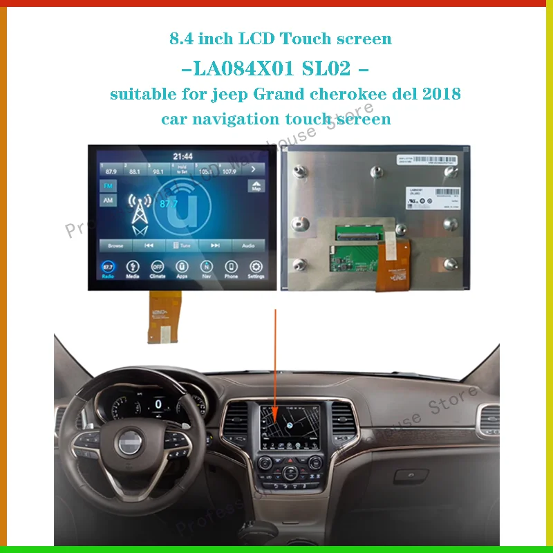 LA084X01-SL01 LA084X01 SL02 Touch Screen LCD Diaplay 8.4 Uconnect Radio Navigation 17-21 RAM DODGE JEEP CHRYSLER
LA084X01-SL01 LA084X01 SL02 Touch Screen LCD Diaplay 8.4 Uconnect Radio Navigation 17-21 RAM DODGE JEEP CHRYSLER