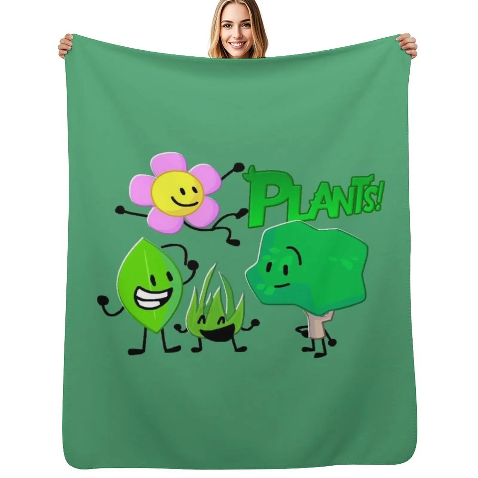 BFDI Plant Characters Throw Blanket Warm Plush Fuzzy Blanket for Living Room
BFDI Plant Characters Throw Blanket Warm Plush Fuzzy Blanket for Living Room
