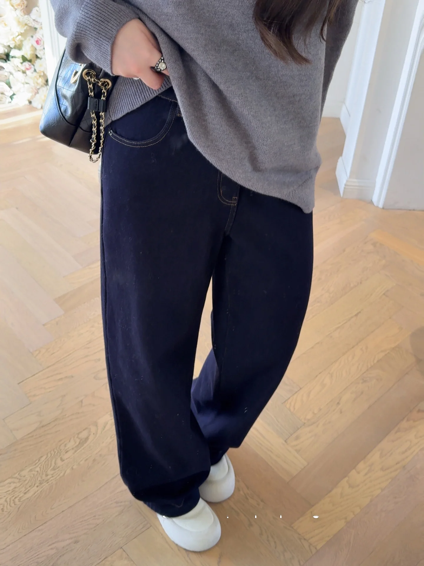 High Waist Flared Jeans Casual Cotton Denim Pants Thiened Leisure Trousers for Women by Miss ng Spring Autumn 2024
High Waist Flared Jeans Casual Cotton Denim Pants Thiened Leisure Trousers for Women by Miss ng Spring Autumn 2024