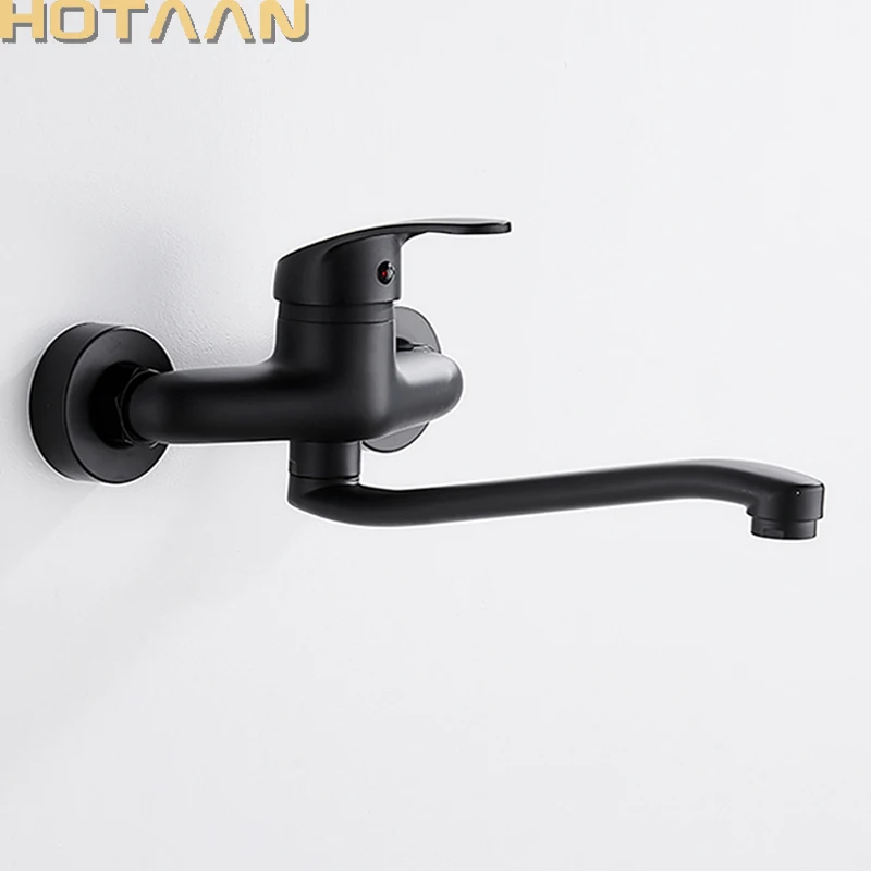 Black Brass Chrome Taps For Kitchen Sink Kitchen Tap Dual Hole Wall Kitchen Mixer Kitchen Faucet torneira cozinha YT6033
Black Brass Chrome Taps For Kitchen Sink Kitchen Tap Dual Hole Wall Kitchen Mixer Kitchen Faucet torneira cozinha YT6033