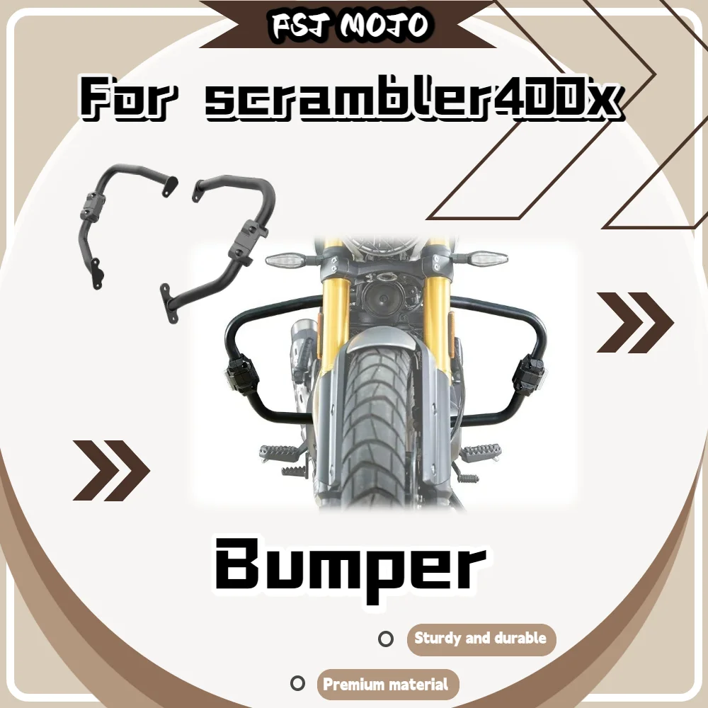 For Scrambler 400X Off Road Motorcycle Crash Bar, Full Surround Engine Bumper Anti-Impact Protector Retro Moto Mod Parts
For Scrambler 400X Off Road Motorcycle Crash Bar, Full Surround Engine Bumper Anti-Impact Protector Retro Moto Mod Parts