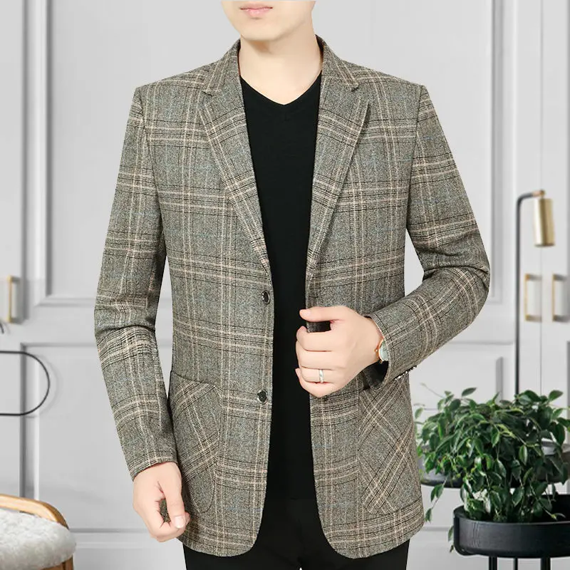 Деловые мужские пиджаки, клетчатое пальто, простой мужской пиджак, оригинальная классическая винтажная одежда, роскошная дизайнерская мужская одежда 
Деловые мужские пиджаки, клетчатое пальто, простой мужской пиджак, оригинальная классическая винтажная одежда, роскошная дизайнерская мужская одежда