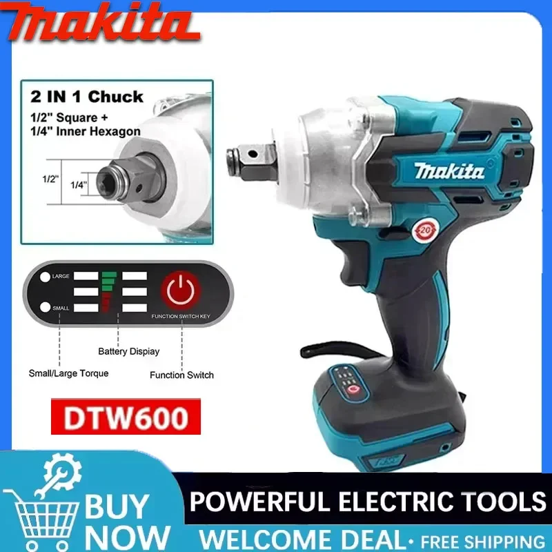 Бесщеточный электрический шуруповерт Makita DTW600, аккумуляторная дрель, совместимая с аккумулятором Makita 18В
Бесщеточный электрический шуруповерт Makita DTW600, аккумуляторная дрель, совместимая с аккумулятором Makita 18В