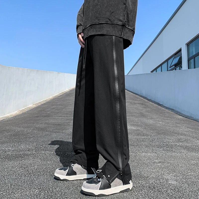 Outdoor Men's Casual Pants Spring Autumn Loose Straight Leg Workwear Trousers Zipper Design Comfortable Loose Wide Leg Pants
Outdoor Men's Casual Pants Spring Autumn Loose Straight Leg Workwear Trousers Zipper Design Comfortable Loose Wide Leg Pants