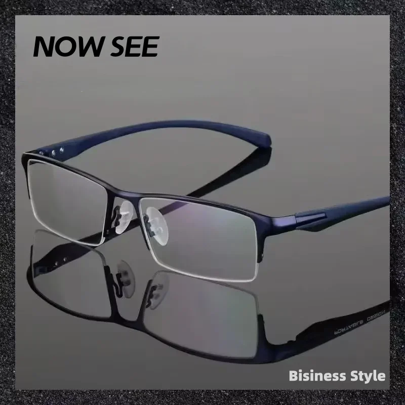 Classic Business Half Frame Alloy Eyeglasses Frame Optical TR90 Frame Legs Myopia Prescription For Men's Eyewear Hot
Classic Business Half Frame Alloy Eyeglasses Frame Optical TR90 Frame Legs Myopia Prescription For Men's Eyewear Hot