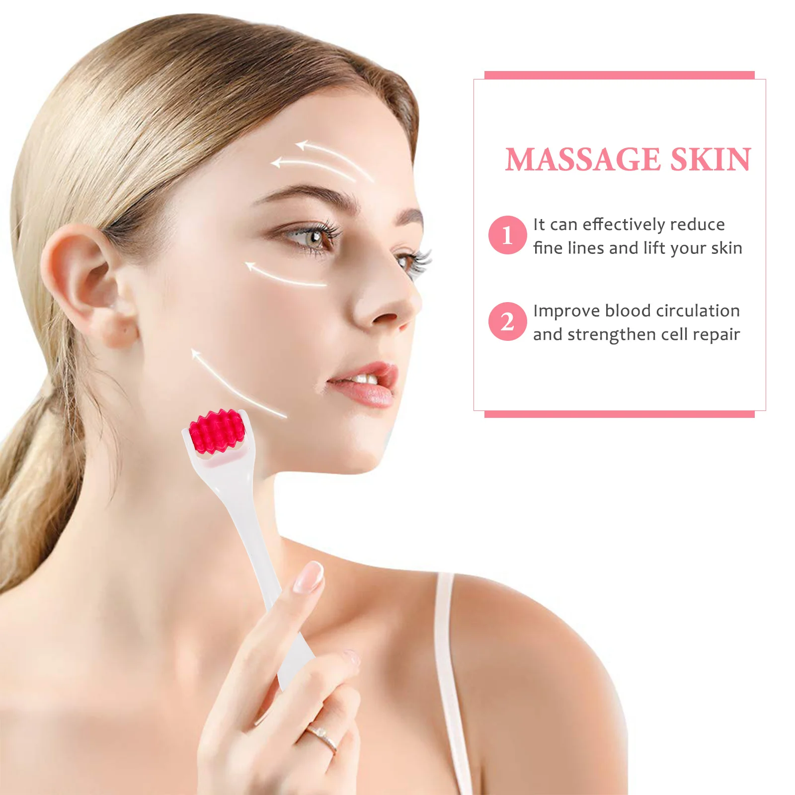Silicone Face Beauty Roller Red Portable Massager Eye Cream Tool Anti Aging Wrinkle Facial Skincare Set Practical Durable Gift
Silicone Face Beauty Roller Red Portable Massager Eye Cream Tool Anti Aging Wrinkle Facial Skincare Set Practical Durable Gift