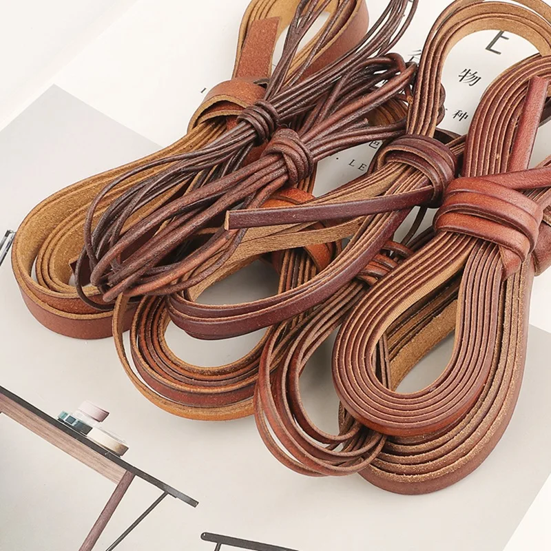 2Meters Retro Genuine Leather Cord 1.5-10mm Round/Flat Strand Cow Leather Rope String Fit Necklace Bracelets Jewelry Making
2Meters Retro Genuine Leather Cord 1.5-10mm Round/Flat Strand Cow Leather Rope String Fit Necklace Bracelets Jewelry Making