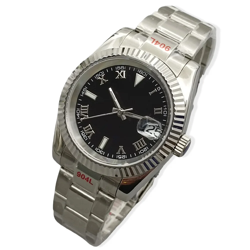 DEBERT36mm/39mm Custom Logo Seiko NH35A Manual Movement Watch Sapphire Glass Roman Numbers Mechanical Watch
DEBERT36mm/39mm Custom Logo Seiko NH35A Manual Movement Watch Sapphire Glass Roman Numbers Mechanical Watch