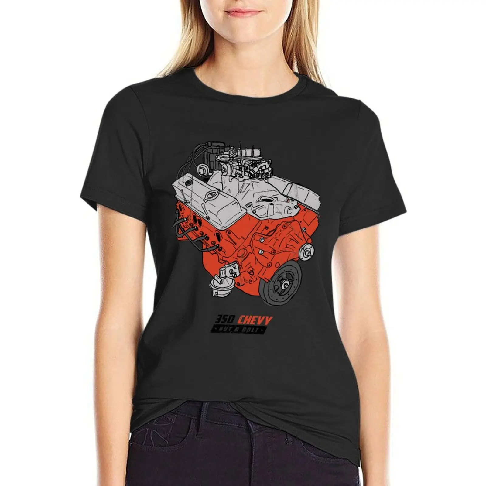 350 V8 GM Muscle Car Engine T-Shirt Short sleeve tee tops shirts graphic tees aesthetic clothes korean Women's clothes
350 V8 GM Muscle Car Engine T-Shirt Short sleeve tee tops shirts graphic tees aesthetic clothes korean Women's clothes