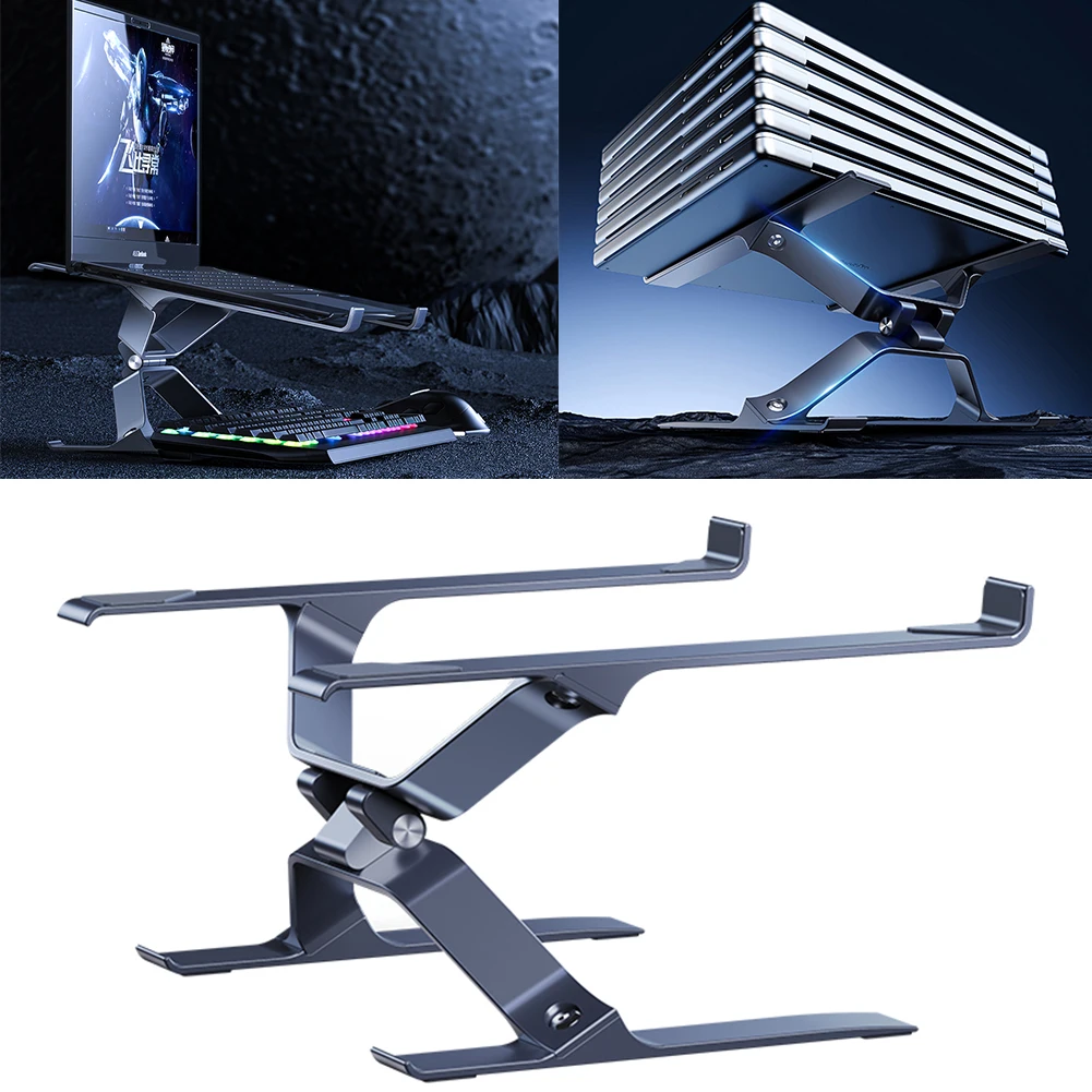 Подставка для ноутбука Регулируемая подставка для компьютера Портативная подставка для ноутбука из алюминиевого сплава для ноутбуков 10-17,3 дюйма, планшетов 
Подставка для ноутбука Регулируемая подставка для компьютера Портативная подставка для ноутбука из алюминиевого сплава для ноутбуков 10-17,3 дюйма, планшетов