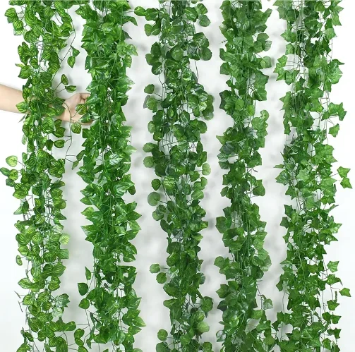 Artificial Plant Green Ivy Leaf Garland Fake Plant Creeper Hanging Vine Outdoor DIY Garden Wall Wedding Party Home Decor
Artificial Plant Green Ivy Leaf Garland Fake Plant Creeper Hanging Vine Outdoor DIY Garden Wall Wedding Party Home Decor