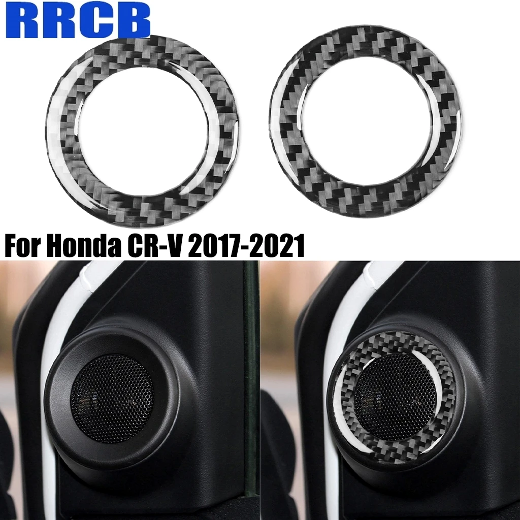 For Honda CR-V CRV 2017 2018 2019 2020 2021 Carbon Fiber A-pillar Horn Stereo Trim Ring Interior Cover Sticker Car Accessories
For Honda CR-V CRV 2017 2018 2019 2020 2021 Carbon Fiber A-pillar Horn Stereo Trim Ring Interior Cover Sticker Car Accessories