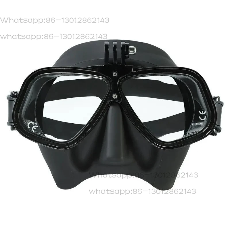 New adult free diving mask with action camera camera holder and myopia lens diving mask
New adult free diving mask with action camera camera holder and myopia lens diving mask
