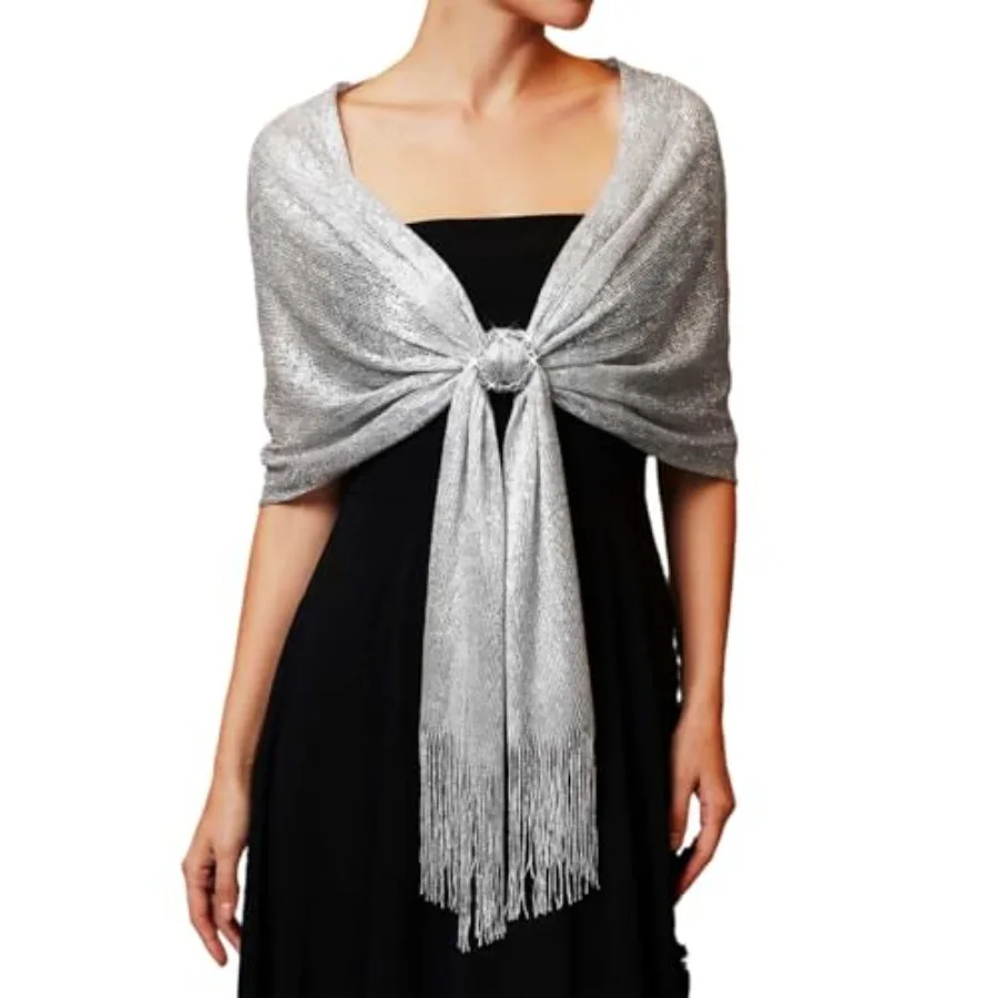 GORAIS Women Shawls and Wraps for Evening Dresses Wedding Scarf Formal Shrug with Rhinestone Buckle for Bride and Bridesmaids
GORAIS Women Shawls and Wraps for Evening Dresses Wedding Scarf Formal Shrug with Rhinestone Buckle for Bride and Bridesmaids