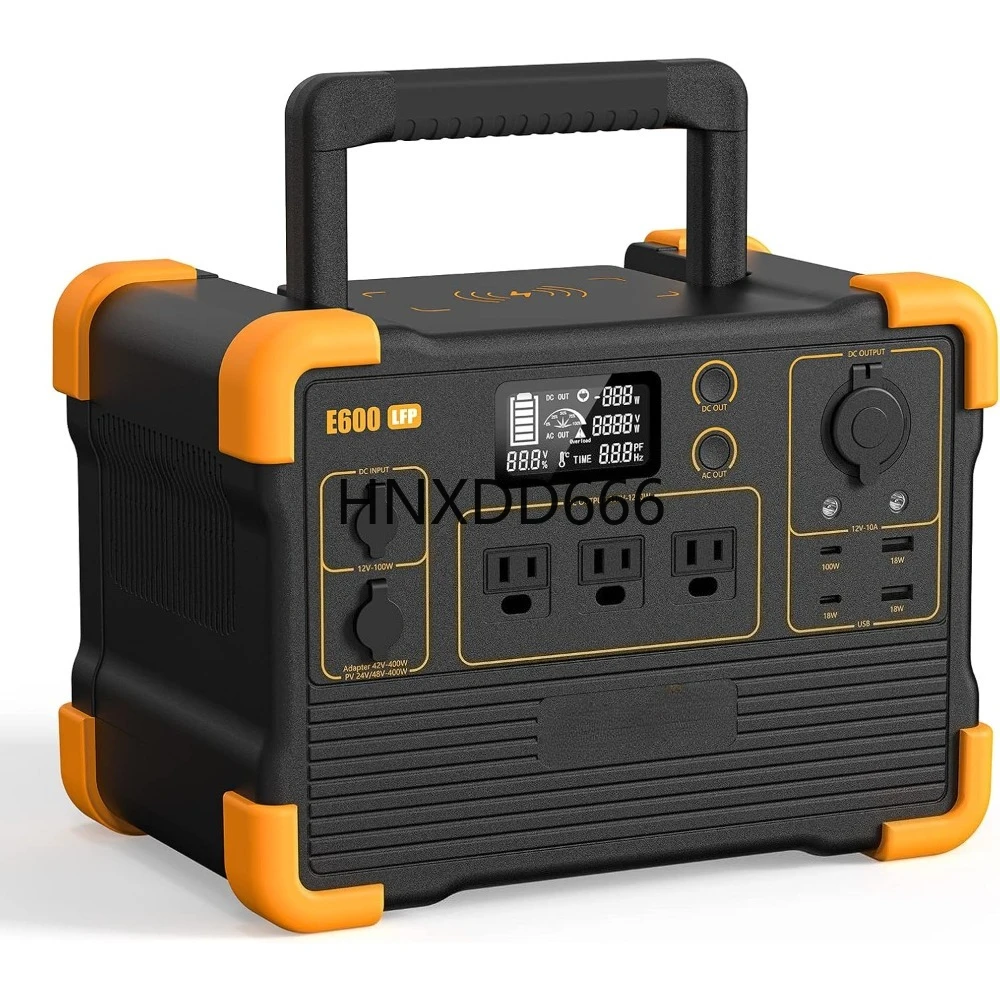 Portable Power Station E600LFP 614Wh Solar Generator Power Station with 3X1200W AC Outlets 100W USB-C PD Output LiFePO4 B
Portable Power Station E600LFP 614Wh Solar Generator Power Station with 3X1200W AC Outlets 100W USB-C PD Output LiFePO4 B