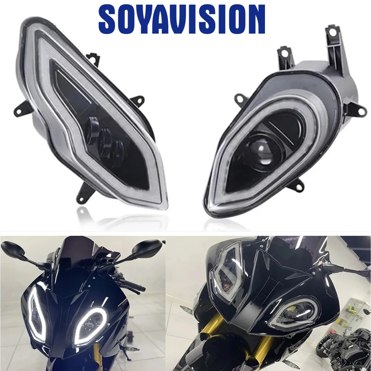 2PCS Motorbike LED Headlight Fit For BMW S1000RR 2015 2016 2017 2018 Motorcycle Sportbike Front Headlamp High/Low Beam Halo DRL
2PCS Motorbike LED Headlight Fit For BMW S1000RR 2015 2016 2017 2018 Motorcycle Sportbike Front Headlamp High/Low Beam Halo DRL
