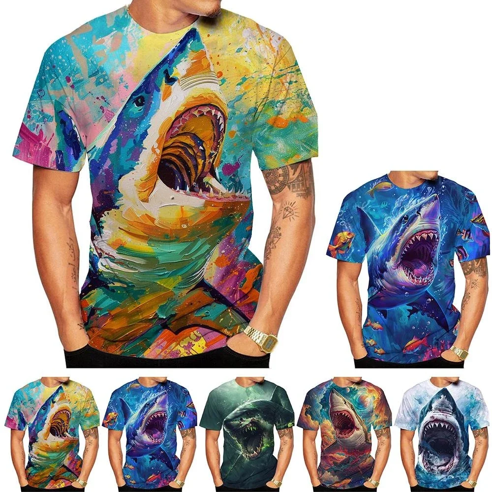 2024 Summer Fashion Men's and Women's Kids T shirt 3D Print Shark Graphic T-shirt Funny Street Style Unisex Casual Top 100-6XL
2024 Summer Fashion Men's and Women's Kids T shirt 3D Print Shark Graphic T-shirt Funny Street Style Unisex Casual Top 100-6XL