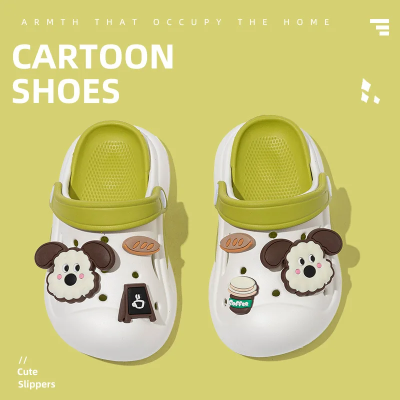 2026 New Cartoon Coffee Children's Slippers Soft Bottom Anti-slip Hole Hole Shoes Dual Color Match All Cotton Slip-On Sandals
2026 New Cartoon Coffee Children's Slippers Soft Bottom Anti-slip Hole Hole Shoes Dual Color Match All Cotton Slip-On Sandals