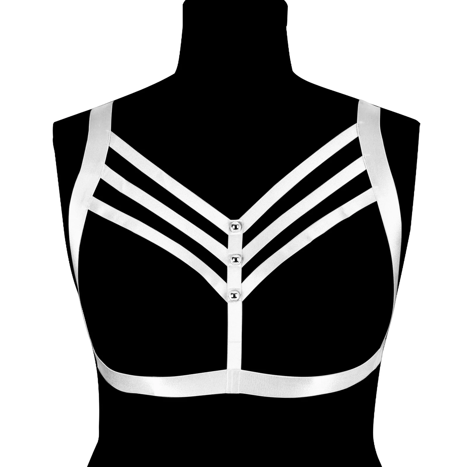 Women Sexy Lingerie 90s Body Cage Bondage Harness Body Harness Belt Gothic Crop Tops Cage Bralette Fetish Harness
Women Sexy Lingerie 90s Body Cage Bondage Harness Body Harness Belt Gothic Crop Tops Cage Bralette Fetish Harness