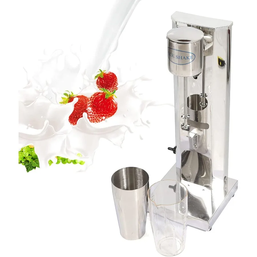 650ML Electric Milkshake Machine with 180W Power and 18000rpm High-Speed Mixing for Commercial Use Stainless Steel Single-Head
650ML Electric Milkshake Machine with 180W Power and 18000rpm High-Speed Mixing for Commercial Use Stainless Steel Single-Head