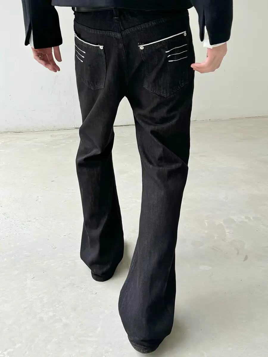 Retro American High Street 13 Oz Four-Line Narrow Embroidery Special Commuter Jeans High Rise Bell Bottoms Youth Denim Pants
Retro American High Street 13 Oz Four-Line Narrow Embroidery Special Commuter Jeans High Rise Bell Bottoms Youth Denim Pants