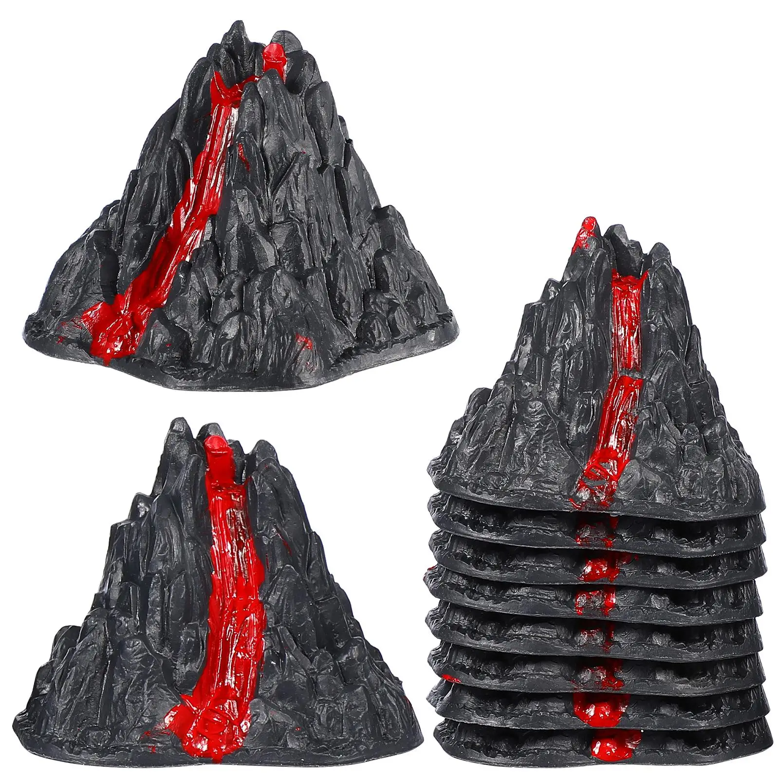 10 Pcs Decorate Volcano Lava Toys Child Plastic Toddler Landscape Desktop Decoration
10 Pcs Decorate Volcano Lava Toys Child Plastic Toddler Landscape Desktop Decoration