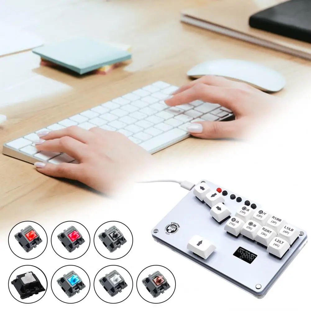 Small Versatile Board Mechanical Key Controller Versatile Mini Hitbox Fightstick for /ps4/switch/mister/steam for Gamers
Small Versatile Board Mechanical Key Controller Versatile Mini Hitbox Fightstick for /ps4/switch/mister/steam for Gamers