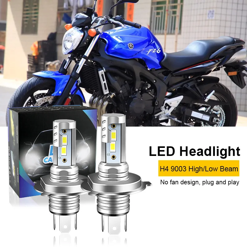 Светодиодные лампы фар дальнего и ближнего света CANbus для мотоцикла Yamaha FZ6N H4 9003 HS1, 6000 лм, K, 2 шт.
Светодиодные лампы фар дальнего и ближнего света CANbus для мотоцикла Yamaha FZ6N H4 9003 HS1, 6000 лм, K, 2 шт.