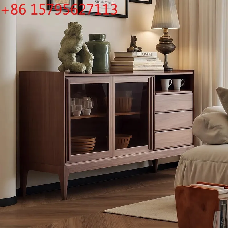 Обеденный боковой шкаф из цельного дерева в средневековом стиле, гостиная у стены, встроенный шкафчик, дизайнерский чайный шкаф для вина
Обеденный боковой шкаф из цельного дерева в средневековом стиле, гостиная у стены, встроенный шкафчик, дизайнерский чайный шкаф для вина