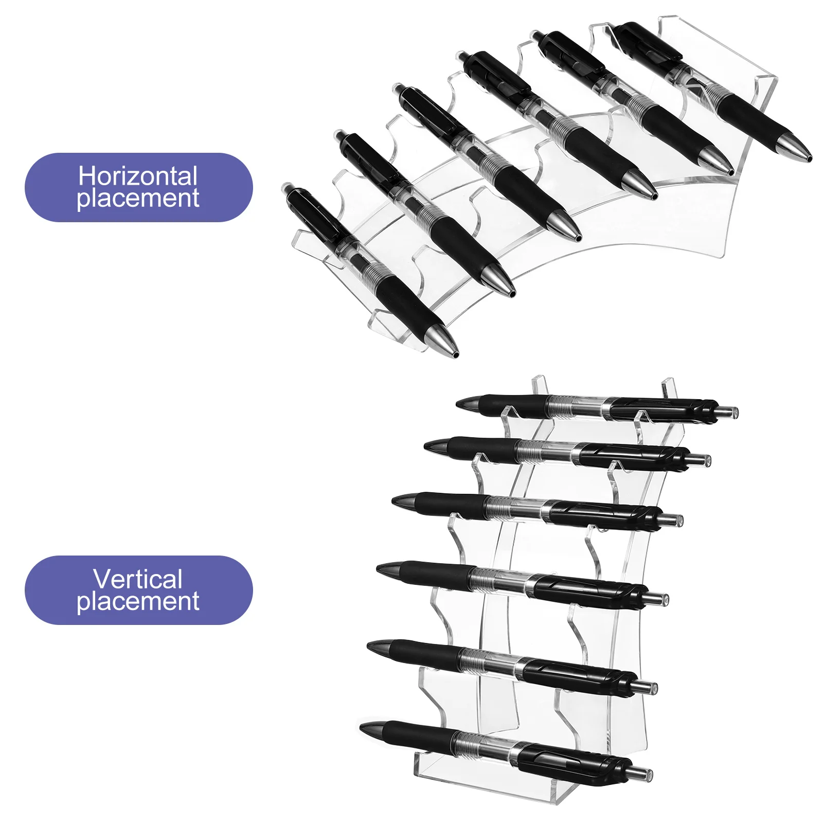 Acrylic Pen Display Shelf Transparent Classic Design Pen Holder Stationery Display Stand for Home Store 
Acrylic Pen Display Shelf Transparent Classic Design Pen Holder Stationery Display Stand for Home Store